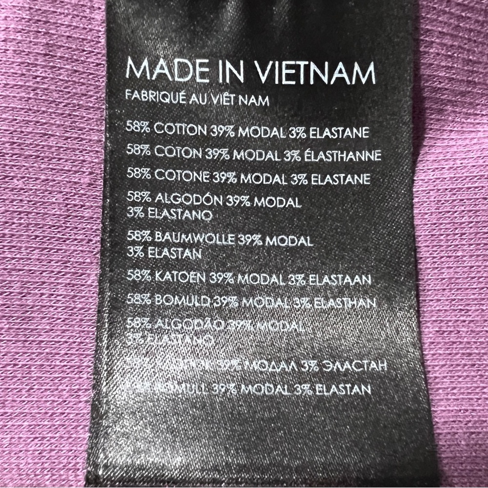 Club Monaco Bowee Tee, Size Medium, Deep Lilac/Plum, Very good condition - Picture 4 of 9